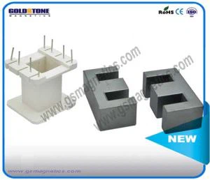 EE55B Ferrite Cores Magnetic Core Untuk Frequncy Transformers Tinggi